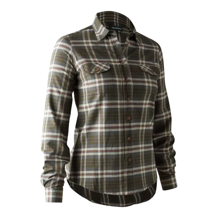 Deerhunter Lady Ruby Shirt Yellow Check - Jegertrøyer - 5702827189283 - 1