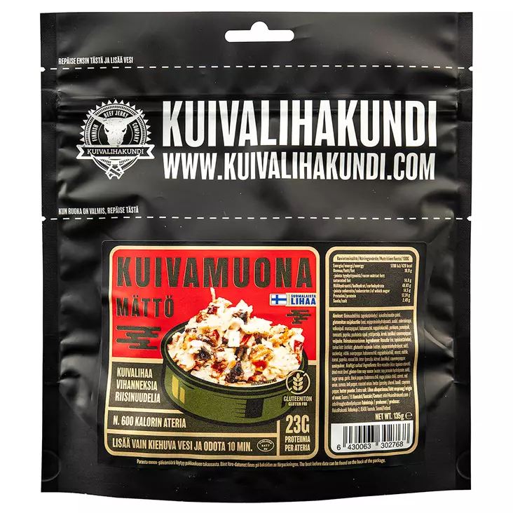 Kuivalihakundi Kuivamuona Mättö 135g - Campingmatte - 6430063302393 - 3