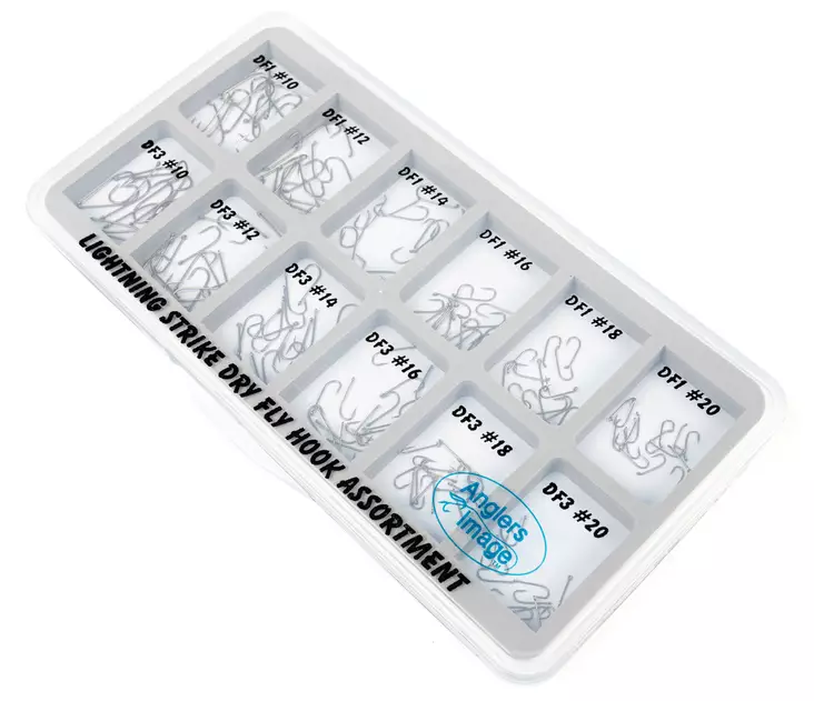 Lightning Strike Dry Fly Hook Assortment - Torrfluekroker - 053526647013 - 1