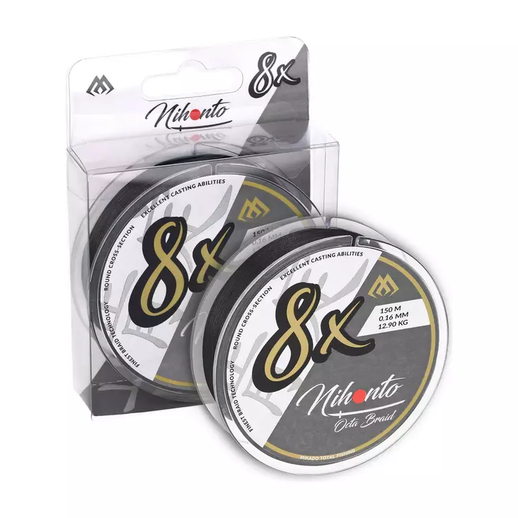 Mikado Nihonto Octa Braid 150m Black - Flettesnøre - 5900637123323 - 1