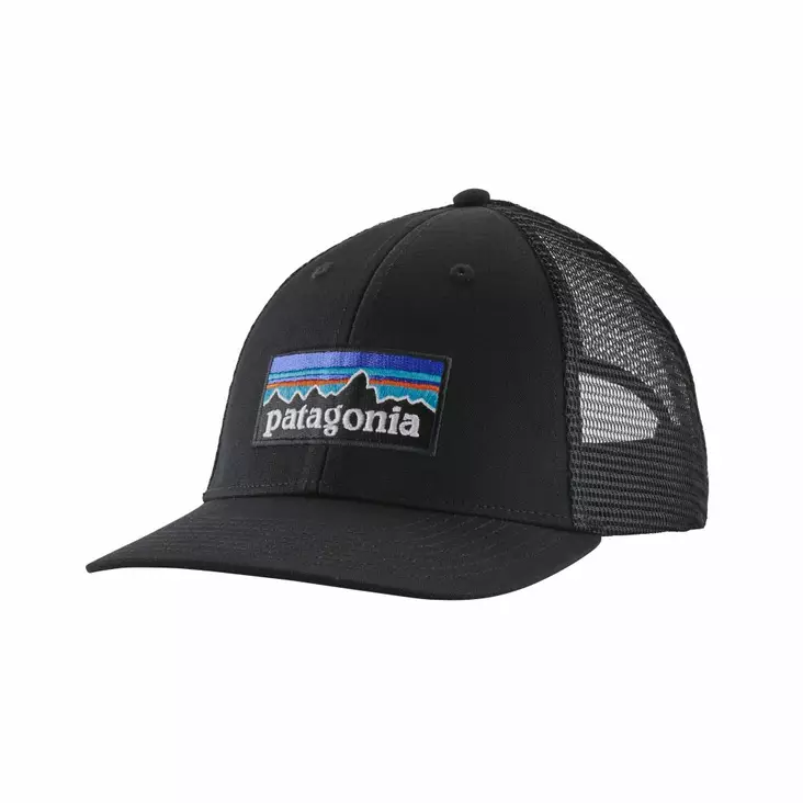 Patagonia P-6 Logo LoPro Trucker Black - Lastebilsjåfører - 192964417823 - 1