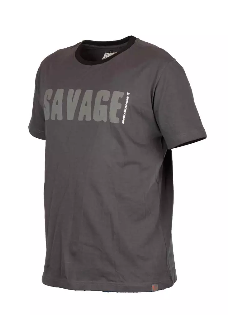 Savage Gear Simply Savage Tee Grey - T-skjorter herre - 5706301570703 - 1