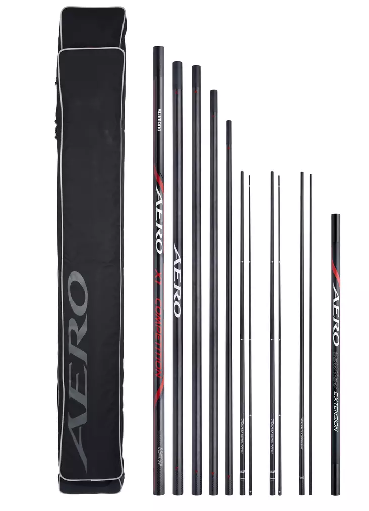 Shimano Aero X1 Pole Pack 11,50m 7pc + Kits + Extension - Metespø - 8717009876773 - 1
