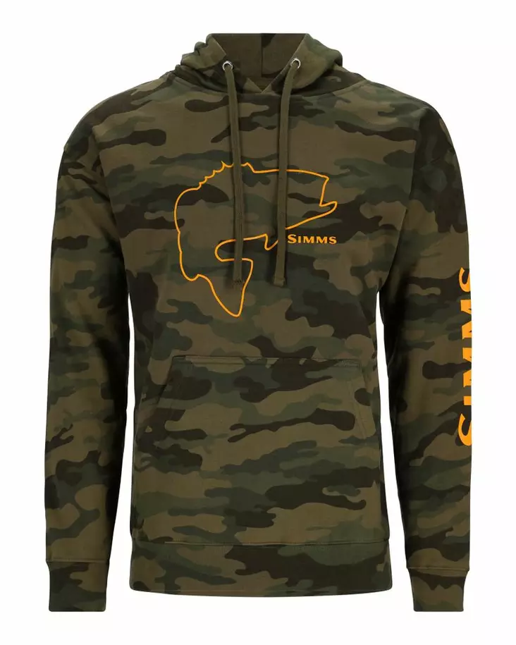 Simms Bass Outline Hoody Woodland Camo - Hettegensere - 694264601143 - 1