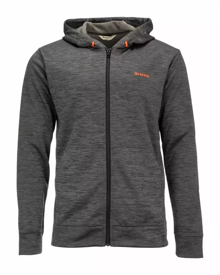 Simms Challenger Full-Zip Hoody Carbon Heather - Mellomjakker - 694264549353 - 1