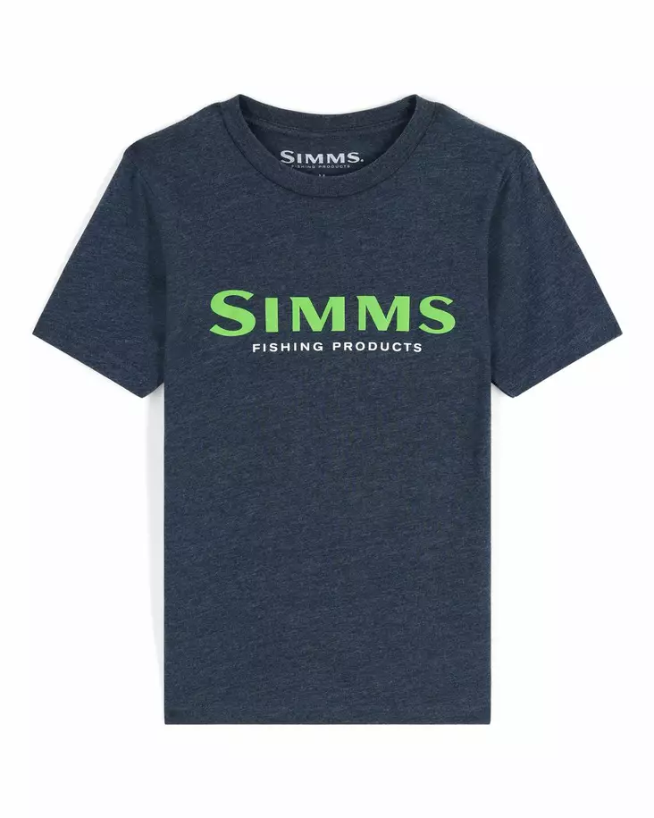 Simms Kid's Logo T-Shirt Harbor Blue - T-skjorter herre - 694264598313 - 1