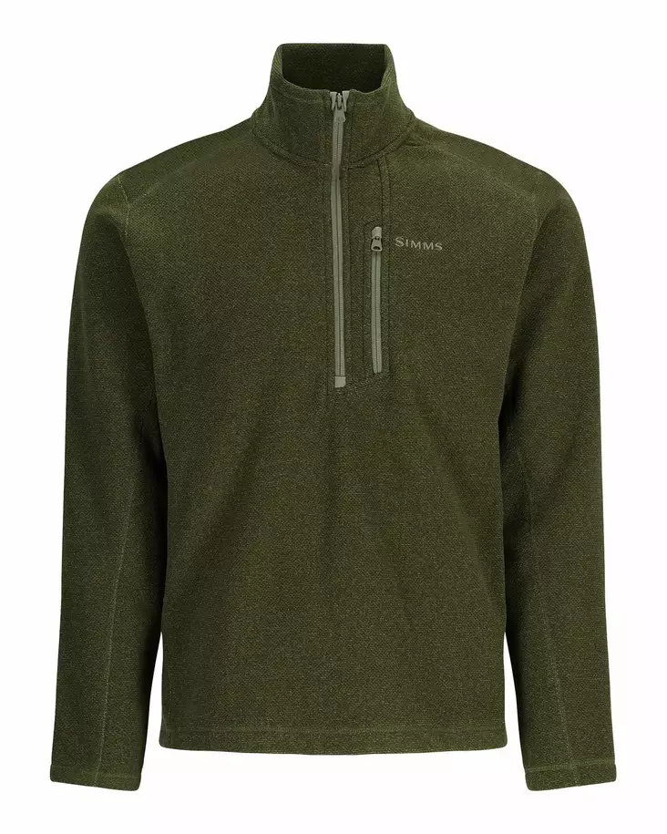 Simms Rivershed Half Zip Riffle Heather - Skjorter - 694264628973 - 1