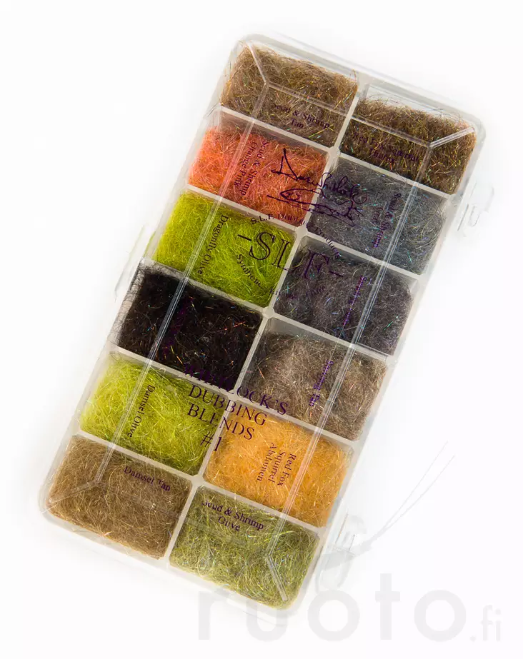 Dave Whitlock Dispenser I - Dubbing sortimentssett - 053526433043 - 1