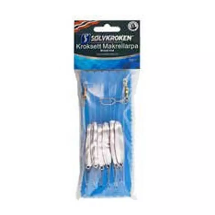 Sølvkroken Kroksett Makrellharpa 4/0 - Sabiki & makrellsøk - 7056960008603 - 1
