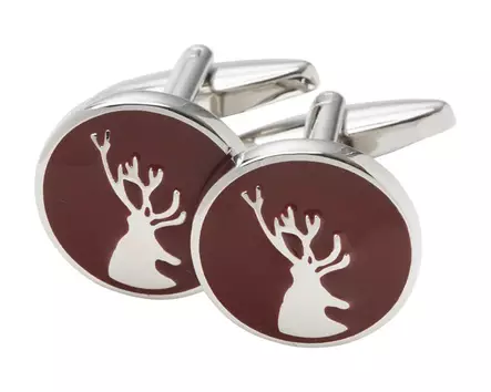 Laksen Stag Deer Cufflinks BRG - Andre jaktklær - 5707953684534 - 1