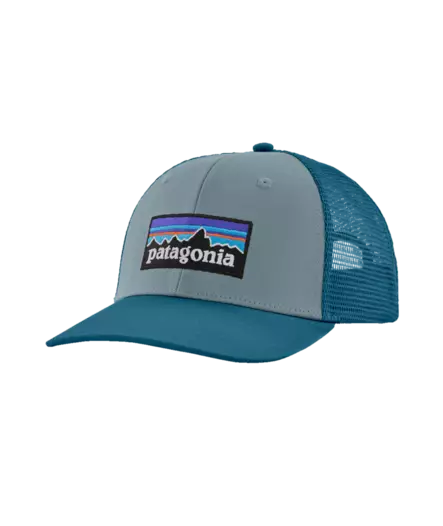 Patagonia P-6 Logo Trucker Hat Blue Sage - Andre hodeplagg - 199346196604 - 1