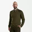 Deerhunter Harrington V-Neck Knit Cypress - Jegertrøyer - 5702827160084 - 5