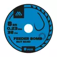 Mikado Feeder Bomb Rig Bait Band Barbless Mono 38cm - Ferdigknyttede kroker - 5900637105664 - 1