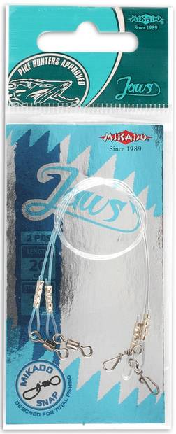 Mikado Jaws Fluorocarbon Leader 45cm / 15 kg 2 pcs - Tafser - 5900637595144 - 1