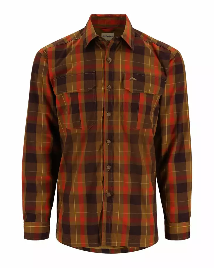 Simms ColdWeather Shirt Bronzeback Logan Plaid - Skjorter - 694264654484 - 1