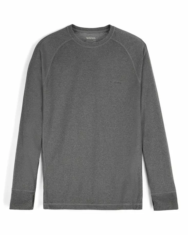 Simms Strata 160 Crew Dark Grey Heather - Undertrøyer - 694264698884 - 2