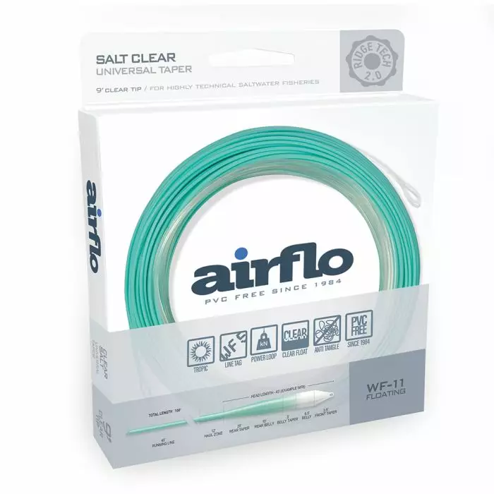 Airflo Superflo Ridge 2.0 Flats Clear Tip - Flytteliner - 614910142264 - 1