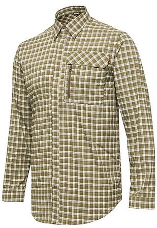 Beretta Lightweight Shirt White & Green Checkered - Jegertrøyer - 8051832535224 - 1