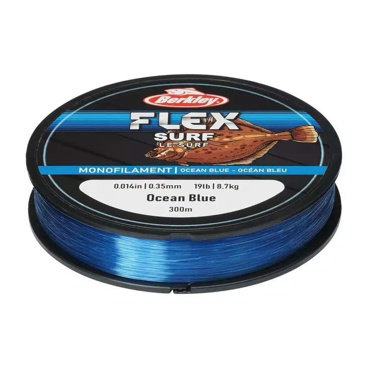 Berkley Flex Surf 0,30mm Ocean Blue - Monofilsnøre - 028632986554 - 1