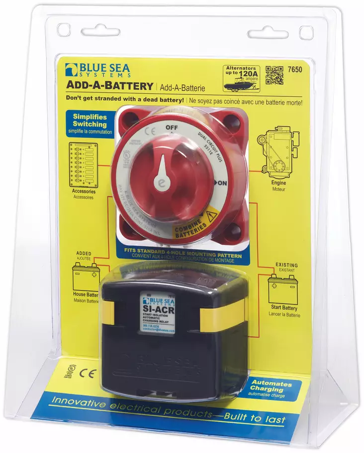Blue Sea Add-A-Battery Kit - Batterier og elektrisk tilbehør - 632085076504 - 1