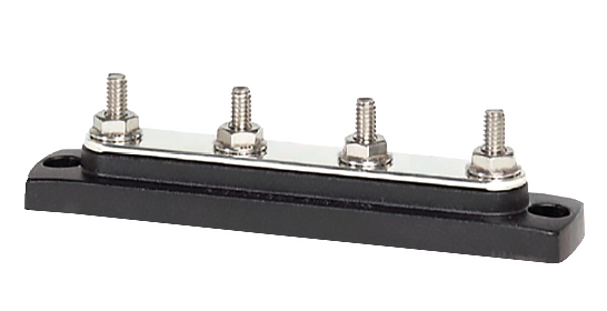 Blue Sea Systems BusBar 4x1 4in-20 Stud Common Bus - Batterier og elektrisk tilbehør - 632085023034 - 1