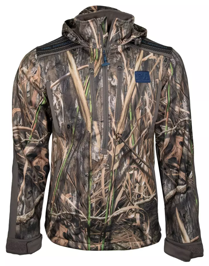 Final Approach Acuta Mid Layer 1/2 Zip Hooded Pullover - Herrejakker for jakt - 728614295314 - 1
