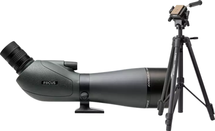 Kit Focus Viewmaster 20-60x80 with Velbon VM638 - Teleskop - 7391879053314 - 1