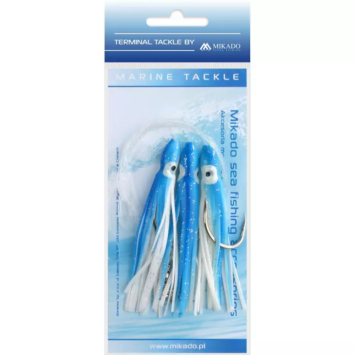 Mikado Octopus Rig 3x7/0 Blue/White - Bunn- & torskerigger - 5900637138334 - 1