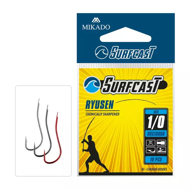 Mikado Surfcast Ryusen #8 Red - Circle- & J-kroker - 5900637722854 - 1