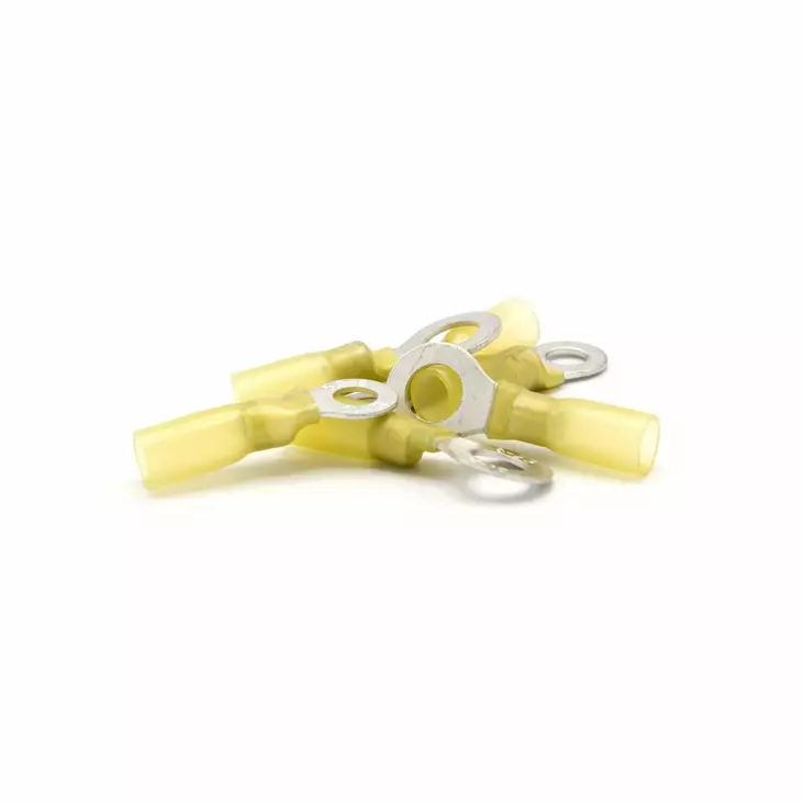 Oceanflex Heat Shrink Tubing ring terminal 4.0-6.0mm2 yellow 6.4mm 100 pcs - Kontakter og kabler - 7332467288664 - 1