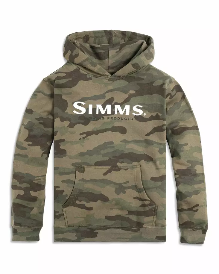 Simms Kid's Simms Logo Hoody Woodland Camo - Hettegensere - 694264620144 - 1