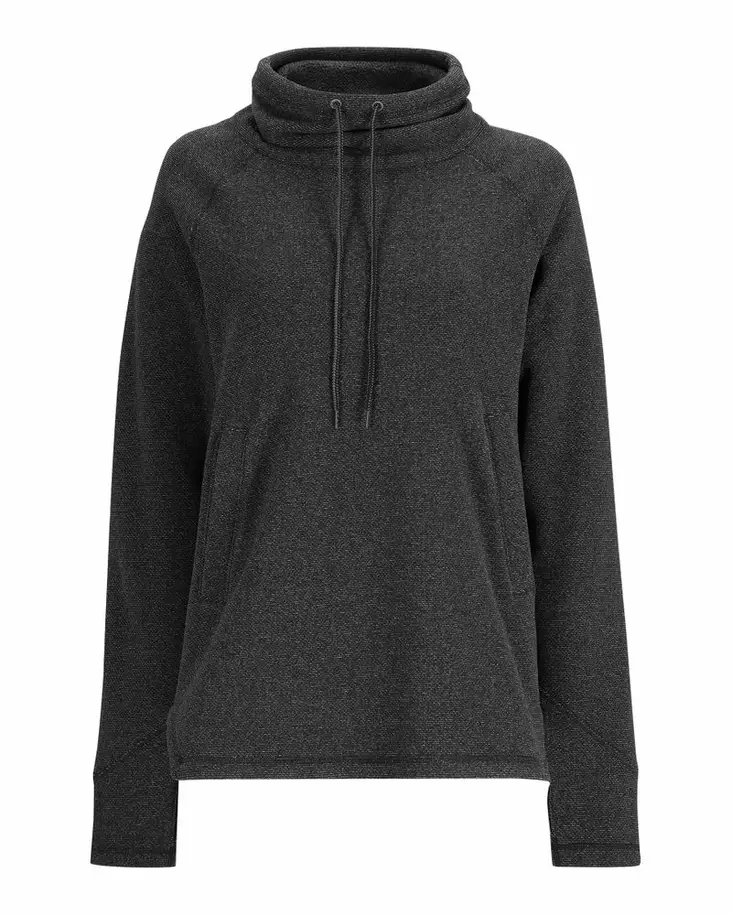 Simms Women's Rivershed Sweater Black Heather - Skjorter - 694264627334 - 2