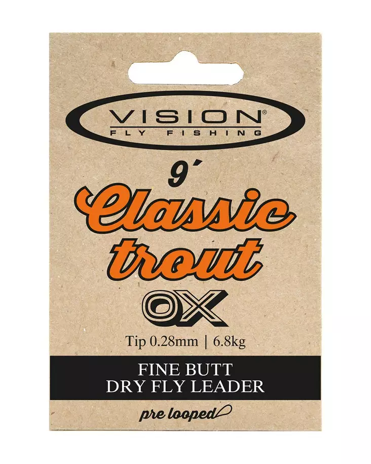 Vision Classic Trout Leader 9 - Taperte nylonfortommer - 6417812300964 - 1