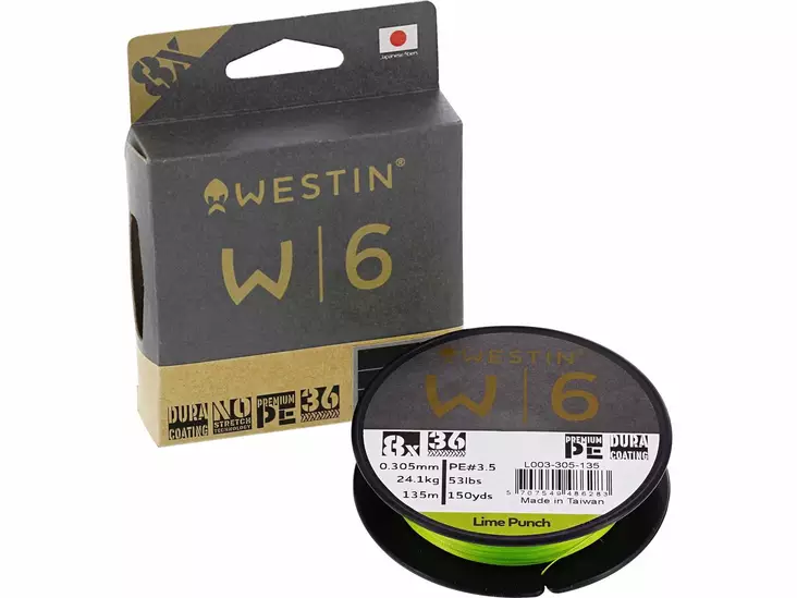 Westin W6 8 braided Lime Punch - Flätlinor - 5707549486214 - 1