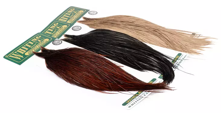 Whiting Hebert Miner Dry Fly Cape Silver Grade - Tørrflueknokler og -salter - 40350100044 - 1