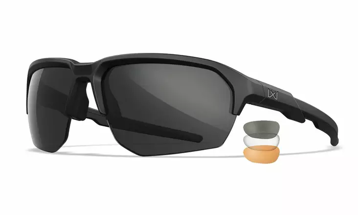 Wiley X WX Jakl Grey & Clear & Light Rust - Matte Black - Skyteglass - 712316091534 - 1