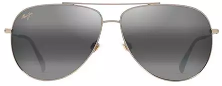 Maui Jim Hauoli XL - Shiny Light Gold Frame with Neutral Grey Lens - Plastlinser - 603429080075 - 2