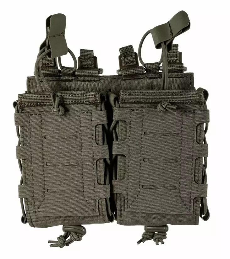 5.11 Flex Double Multi Caliber Pouch Green - Magasinlommer for rifler - 888579913095 - 1