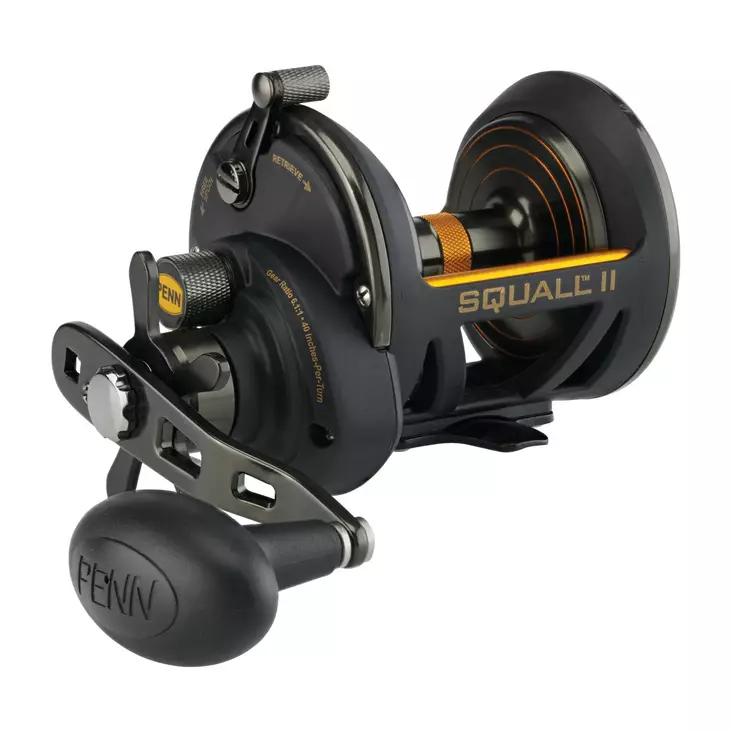 Penn Squall II Star Drag 30 - Trolling- & spakbremsesneller - 031324174825 - 1