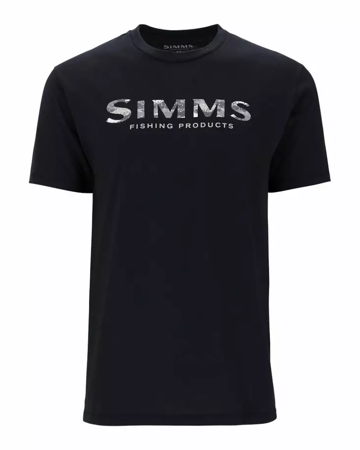 Simms Shroud Fill Logo T-Shirt Black - T-skjorter herre - 694264678565 - 2
