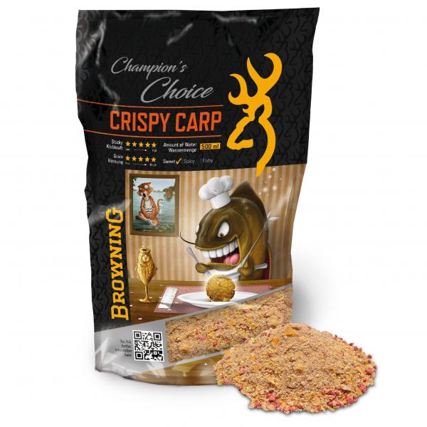 Browning Groundbait Crispy Carp 1kg - Mesk & boilies - 4029569397945 - 1