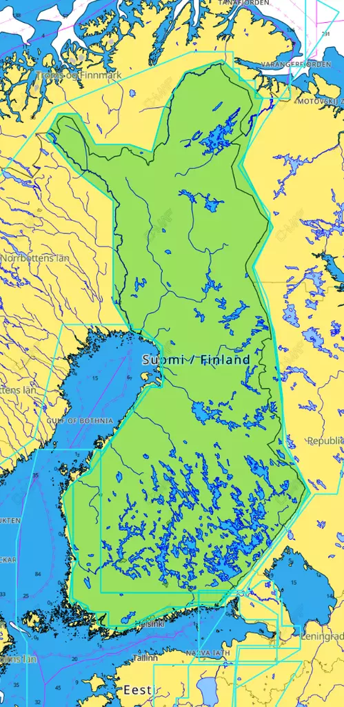 C-MAP Discovery Finland Lakes - Kart - 9420064119295 - 1
