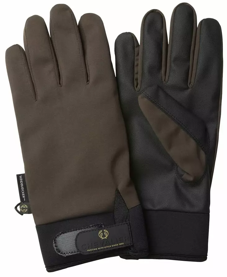 Chevalier Windblocker Warm Shooting Gloves Leather Brown - Jegerhansker - 808491139755 - 1