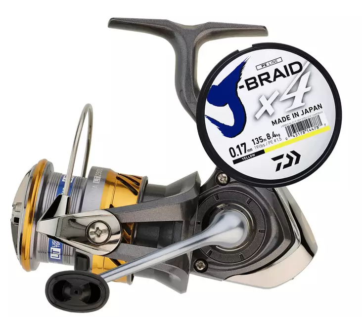 Daiwa 20 Laguna LT 2000 JB4 0,13mm - Frambromsede haspelsneller - 043178617755 - 1