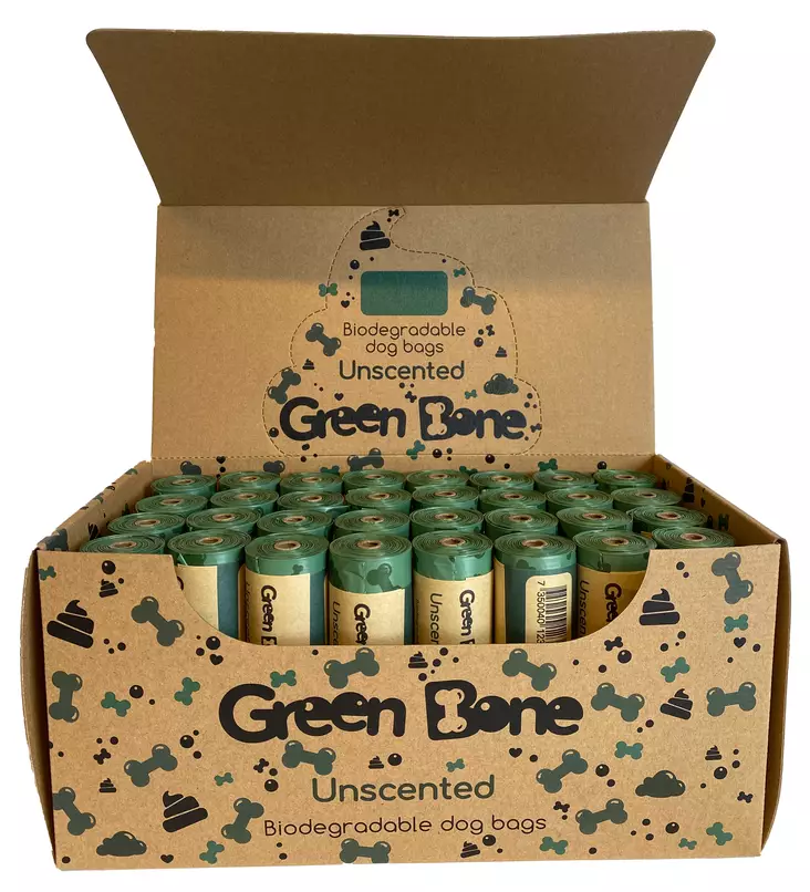 Green Bone Unscented, 1 roll - Andre hundeprodukter - 7350040123935 - 1
