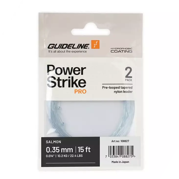 Guideline Power Strike PRO Salmon 15ft - Avsmalnende Nylon-fortommer - 7033841088275 - 1