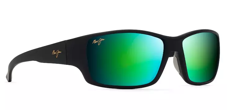 Maui Jim Local Kine - Black Frame with Green Mirror Lens - Glasslinser - 603429055585 - 1