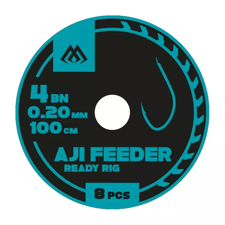 Mikado Aji Feeder Ready Rig 100cm - Ferdigknyttede kroker - 5900637110415 - 1