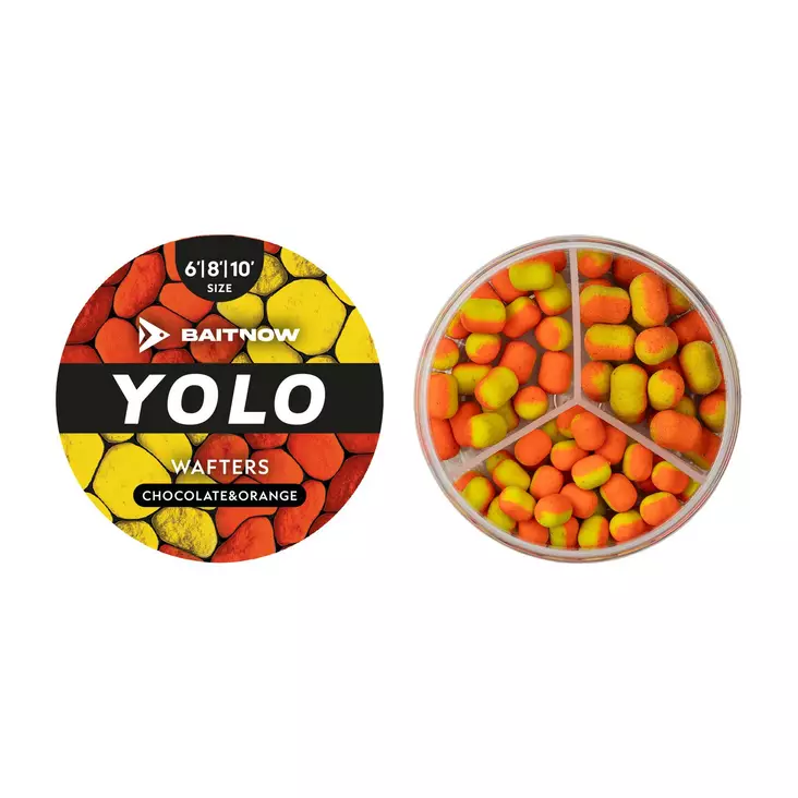 Mikado YOLO Orange & Yellow Chocolate-Orange 6/8/10mm - Wafters, krokpellets & miniboilies - 5900637150565 - 1
