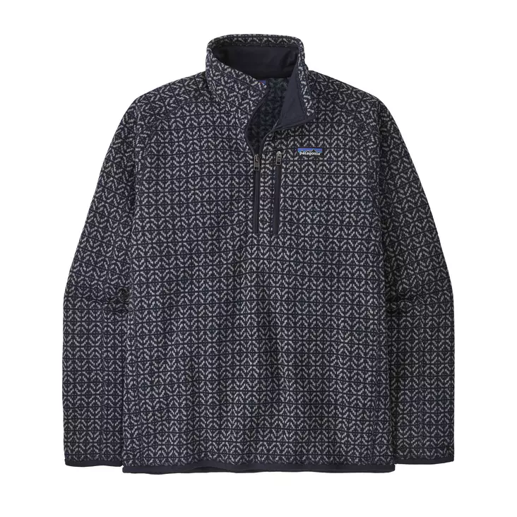 Patagonia Mens 1/4 Zip Better Sweater Scales: Sunken Blue - Mellomjakker - 198077209485 - 1